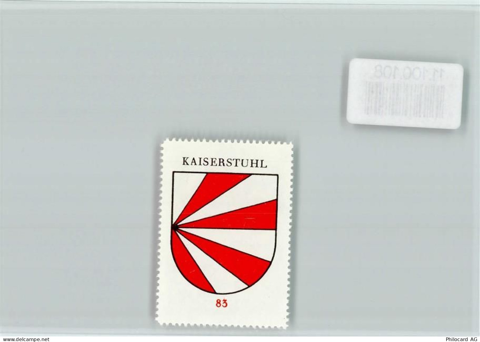 5466 Kaiserstuhl AG - Vignette Wappen Kaffee Hag ca 1920-1940 - 11100108