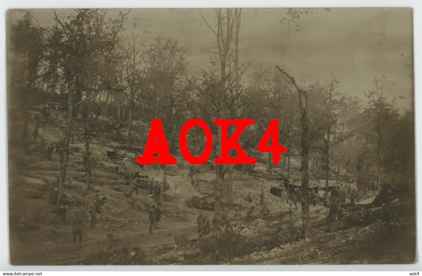 55 Meuse ORNES Fosses Wald Verdun Bois des Fosses Douaumont Ferme des Chambrettes 1917 Waldlager