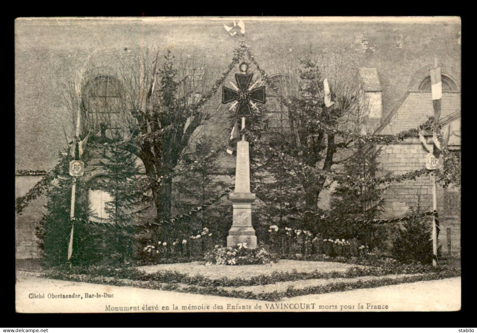 55 - VAVINCOURT - MONUMENT AUX MORTS - EDITEUR OBERLAENDER