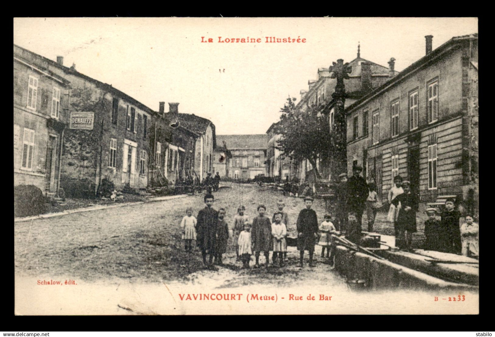55 - VAVINCOURT - RUE DE BAR - EDITEUR SCHALOW