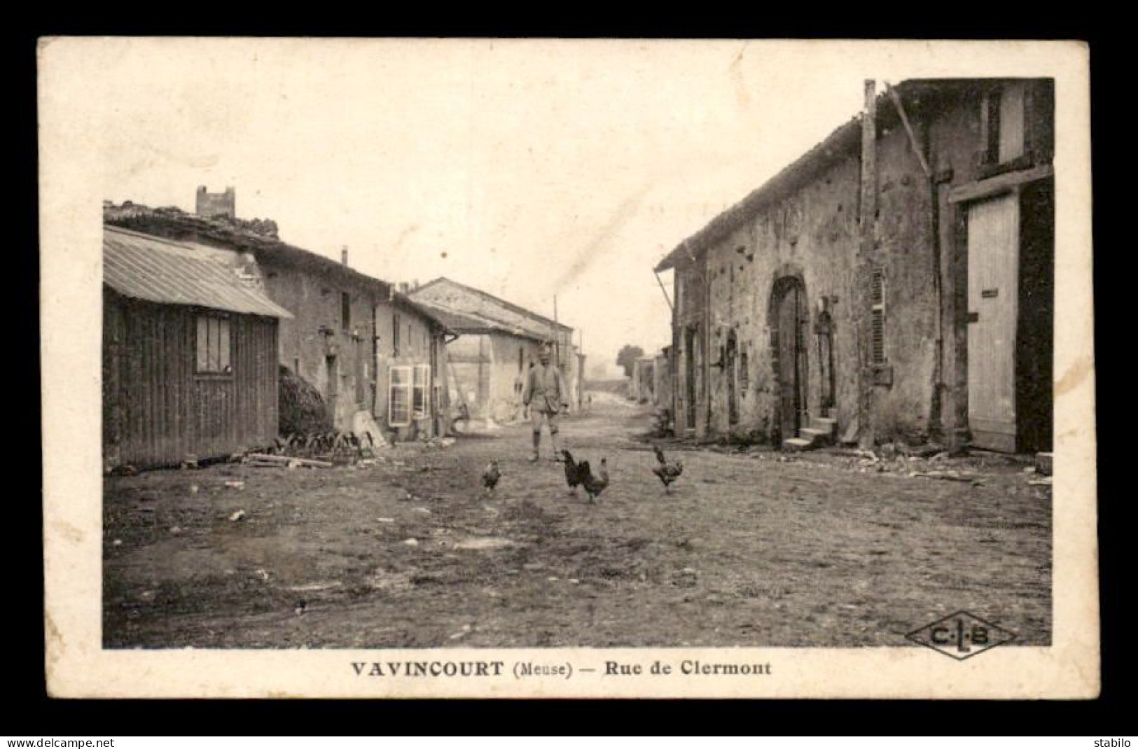 55 - VAVINCOURT - RUE DE CLERMONT - POULES