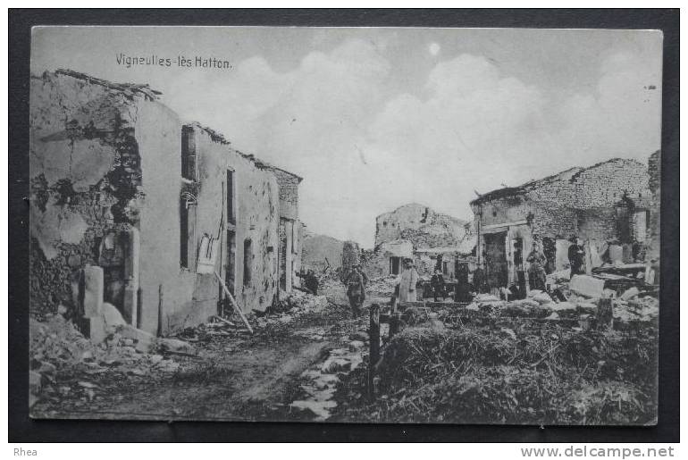 55 Vigneulles-lès-Hattonchâtel ruine carte allemande    D55D  K55551K  C55551C RH043911