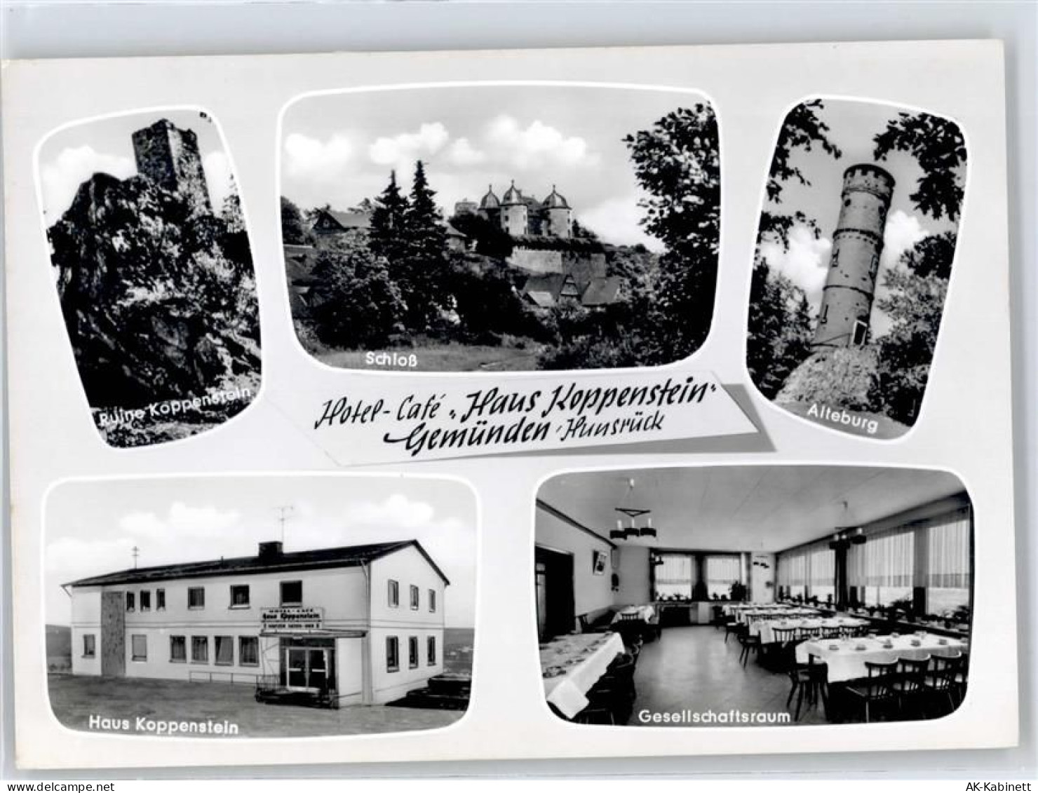 55490 W6545 Gemünden , Hunsrück - Ruine Koppenstein, Schloß, Alteburg, H... - 51055002