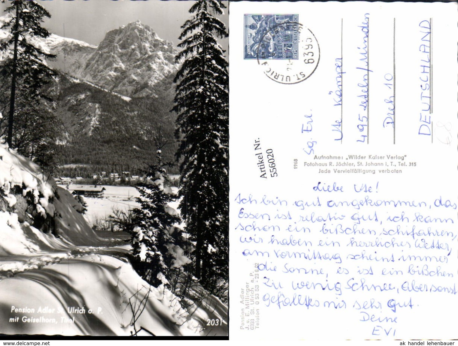 556020,St. Ulrich am Pillersee Pension Adler