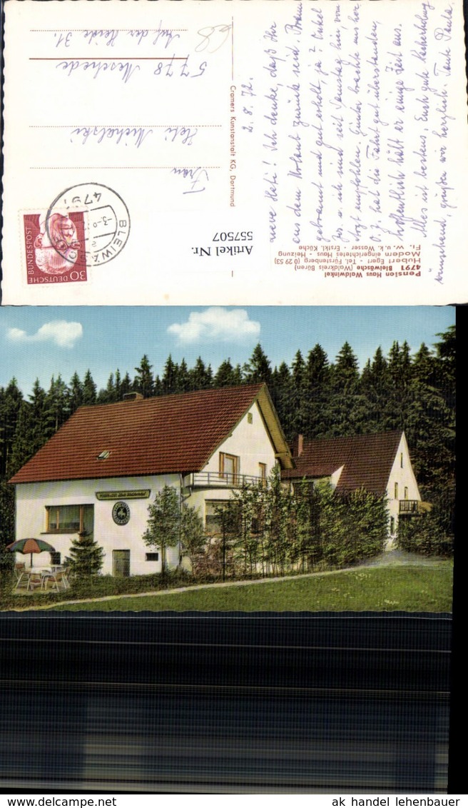 557507,tolle AK Bleiw&auml;sche Waldkreis B&uuml;ren Pension Waldwinkel Bad W&uuml;nnenberg Detmold