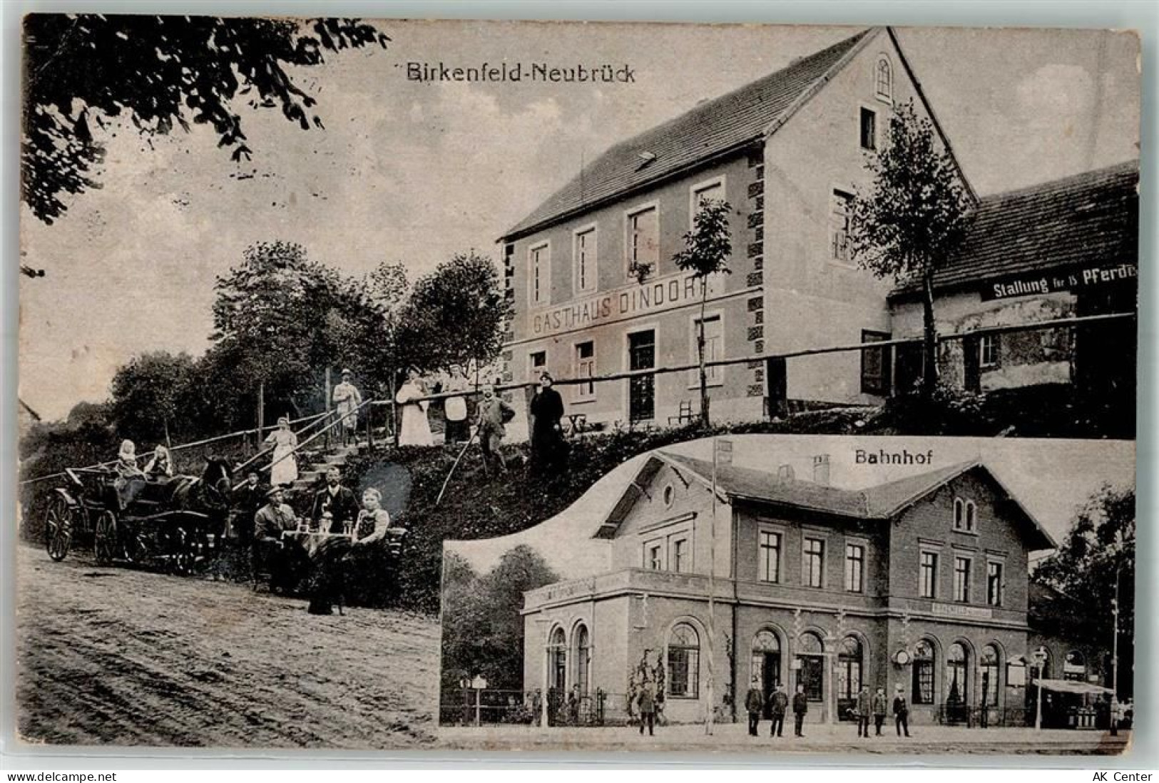55765 W6588 Birkenfeld , Nahe 1918 - OT. Neubrück Gasthaus Dindorf Kutsc... - 13637478