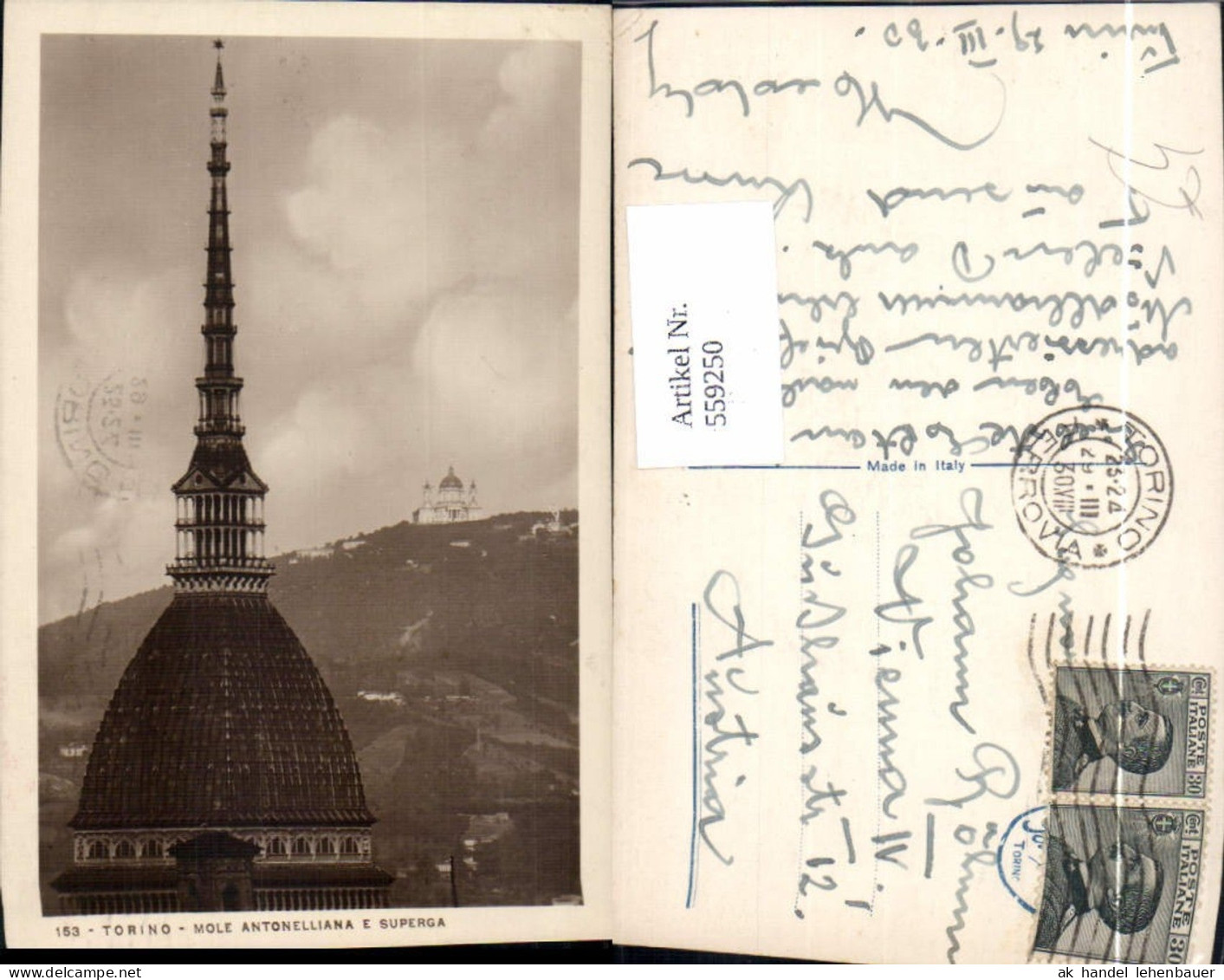 559250,Italy Torino Mole Antonelliana E Superga Turm Turmspitze