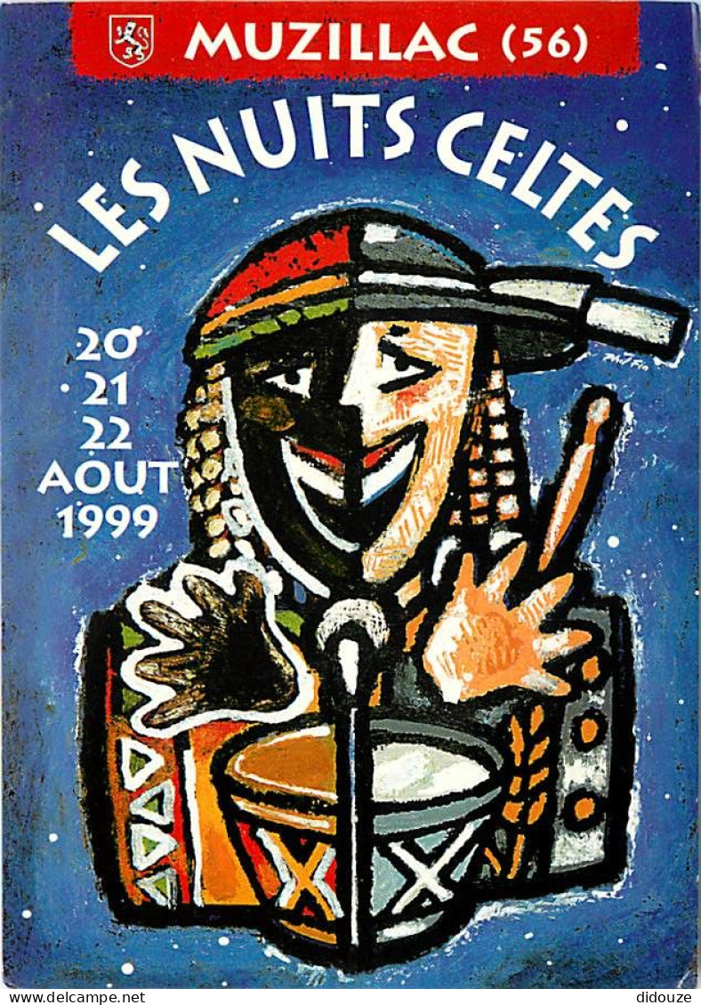 56 - Muzillac - Affiche Publicitaire pour Les Nuits Celtes de 1999 - CPM - Voir Scans Recto-Verso