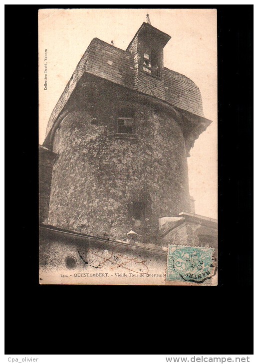 56 QUESTEMBERT Tour, Vieille Tour, ed David 344, 1905, dos 1900