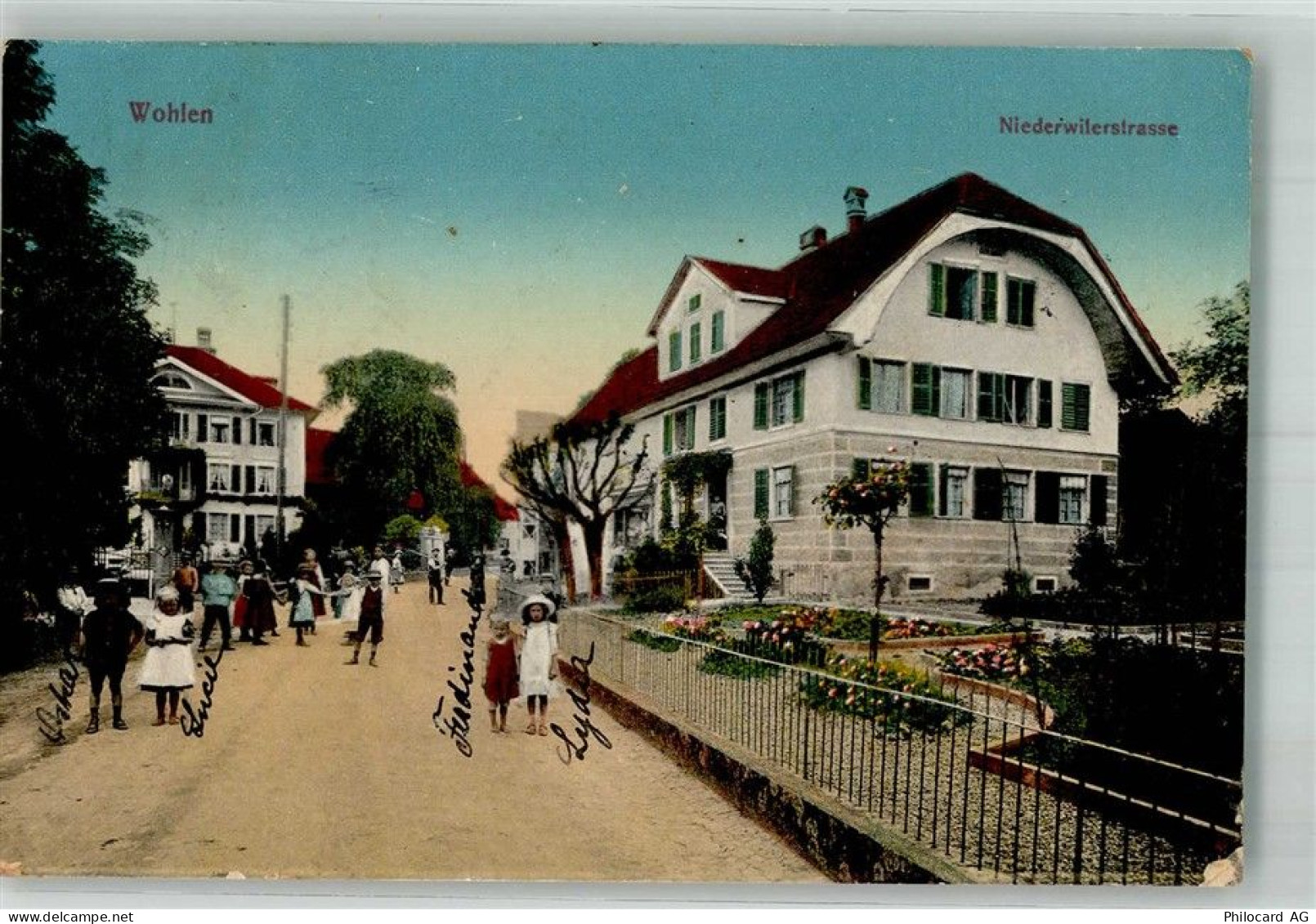 5610 Wohlen AG 1912 Foto AK Niederwiler- Straße - 13585859