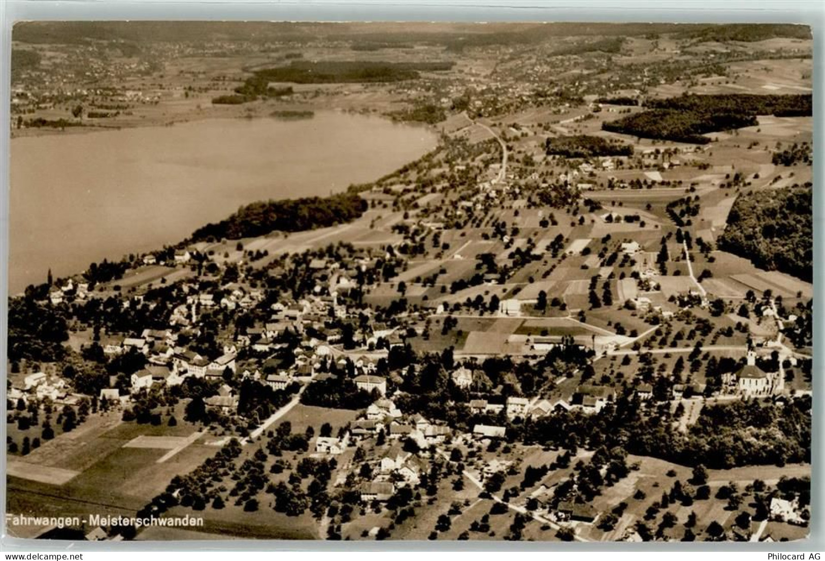 5615 Fahrwangen - Meisterschwanden Kirche Fliegeraufnahme - 10586269