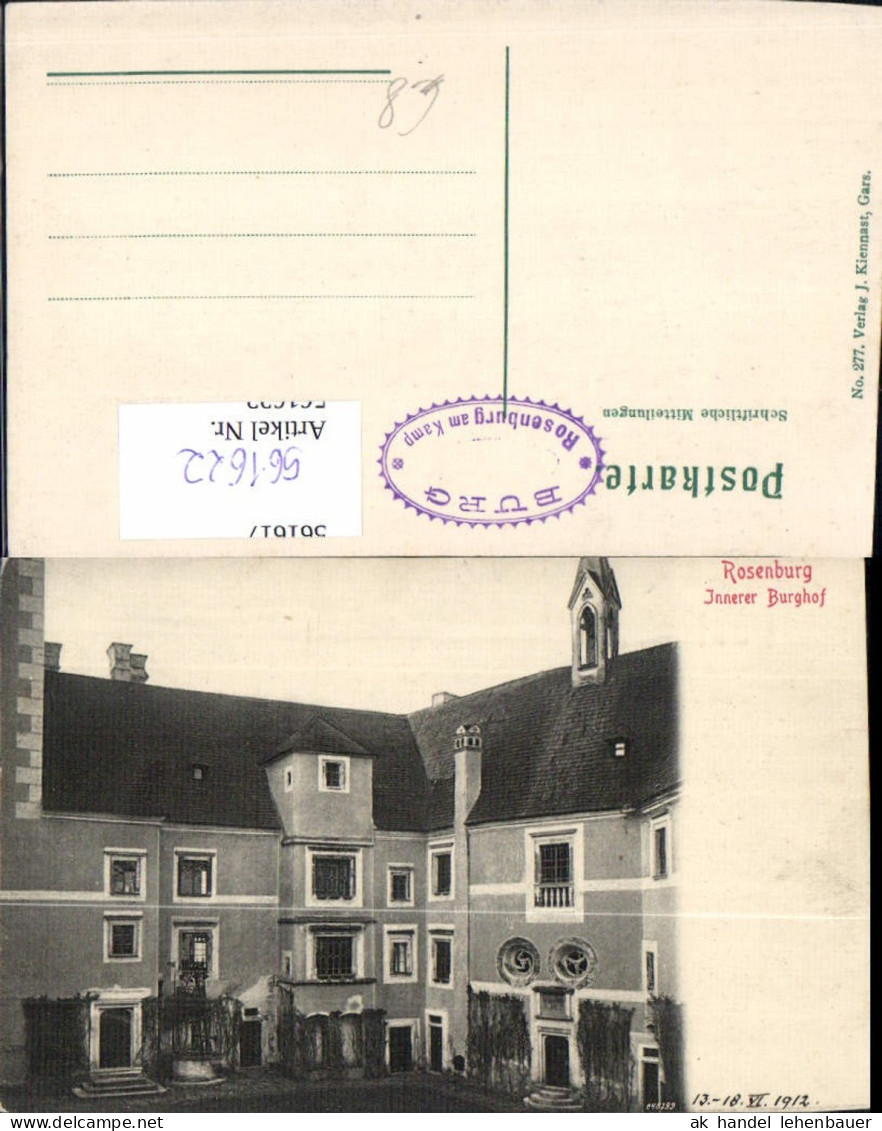 561622,Rosenburg Innerer Burghof Rosenburg-Mold