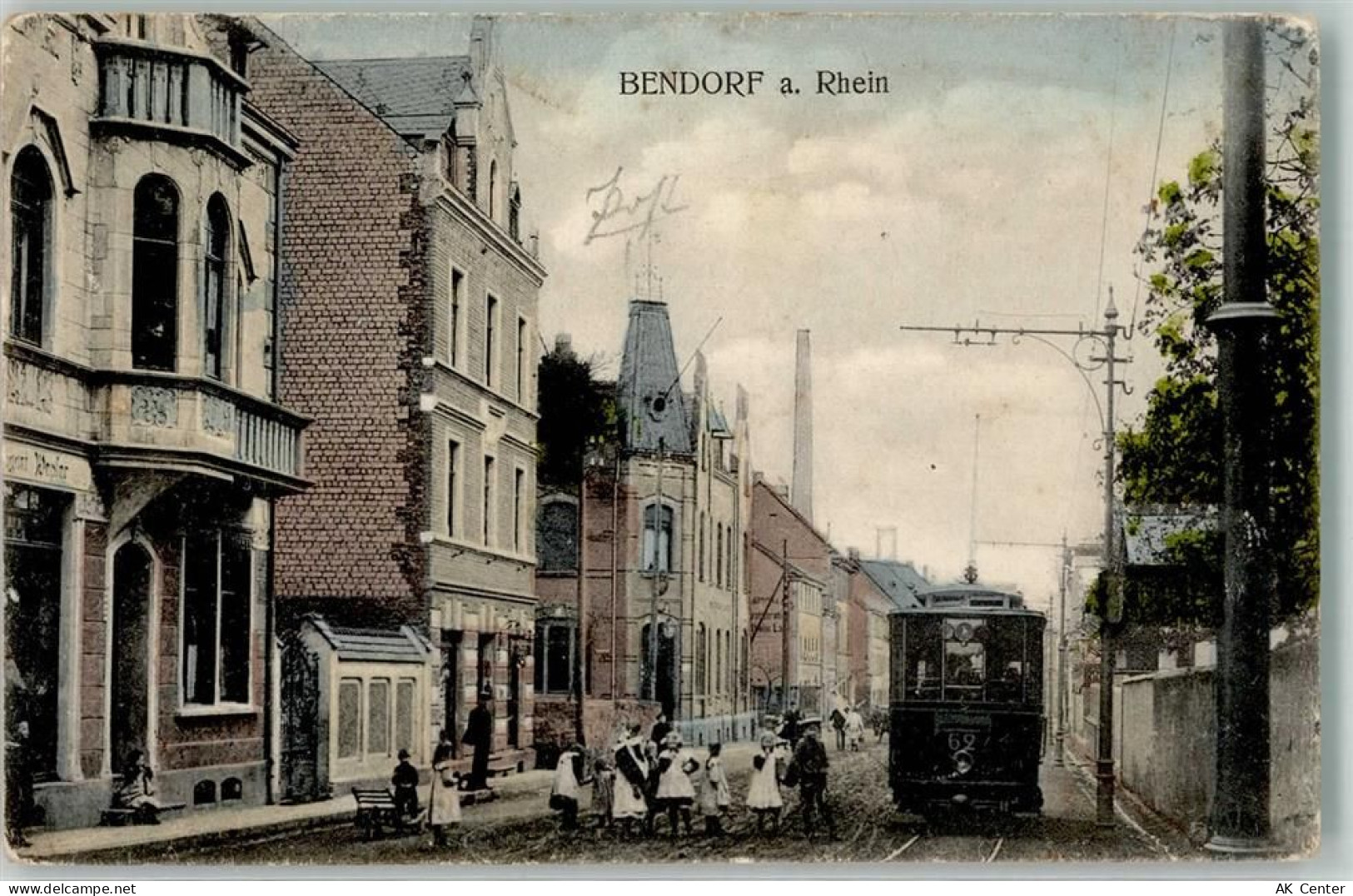 56170 W5413 Bendorf , Rhein 1898 - Straßenansicht Straßenbahn - 13630161