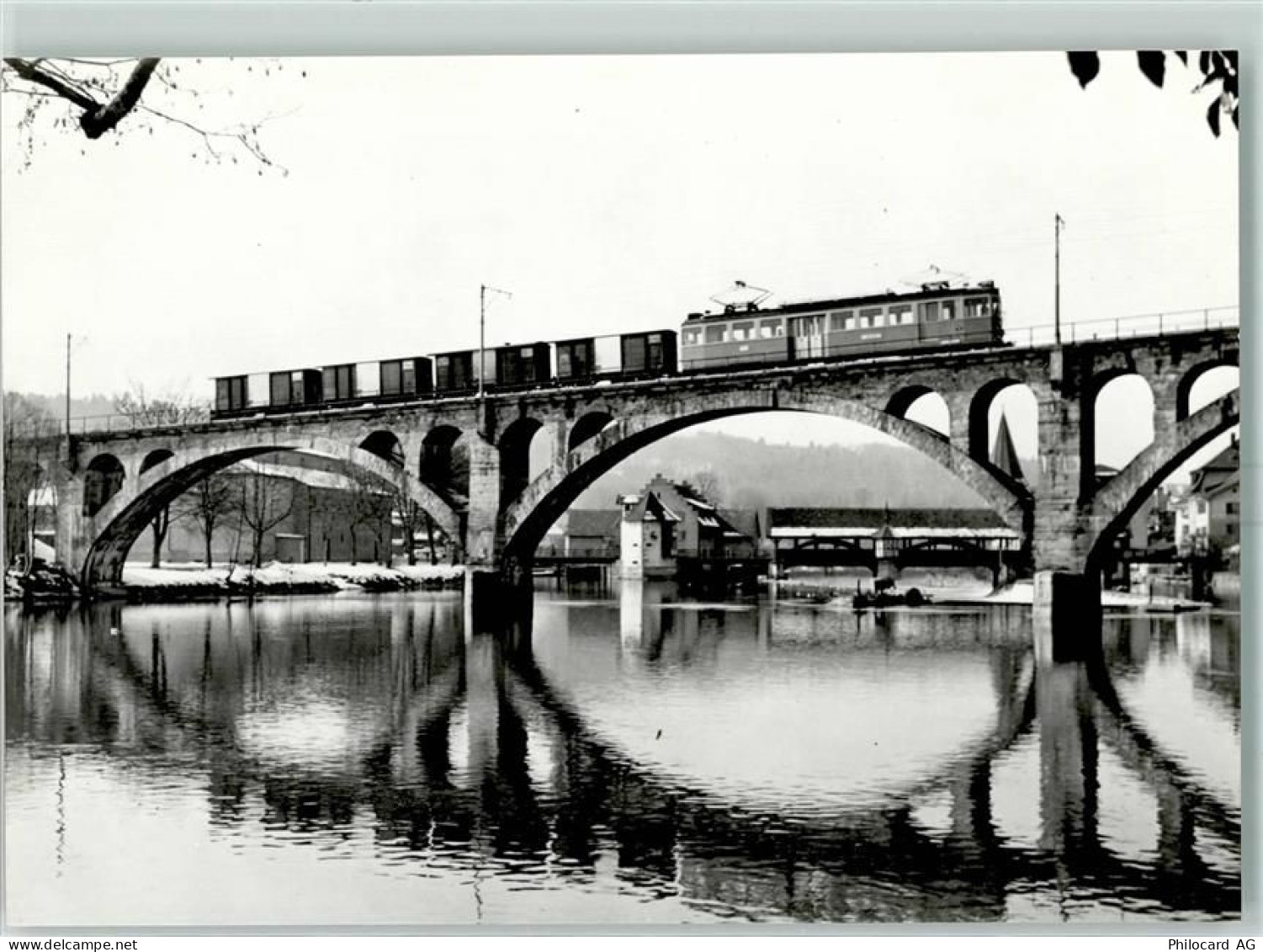 5620 Bremgarten AG 1970 - Repro Reussbrücke Bremgarten mit dem Mittagsgü... - 10394871