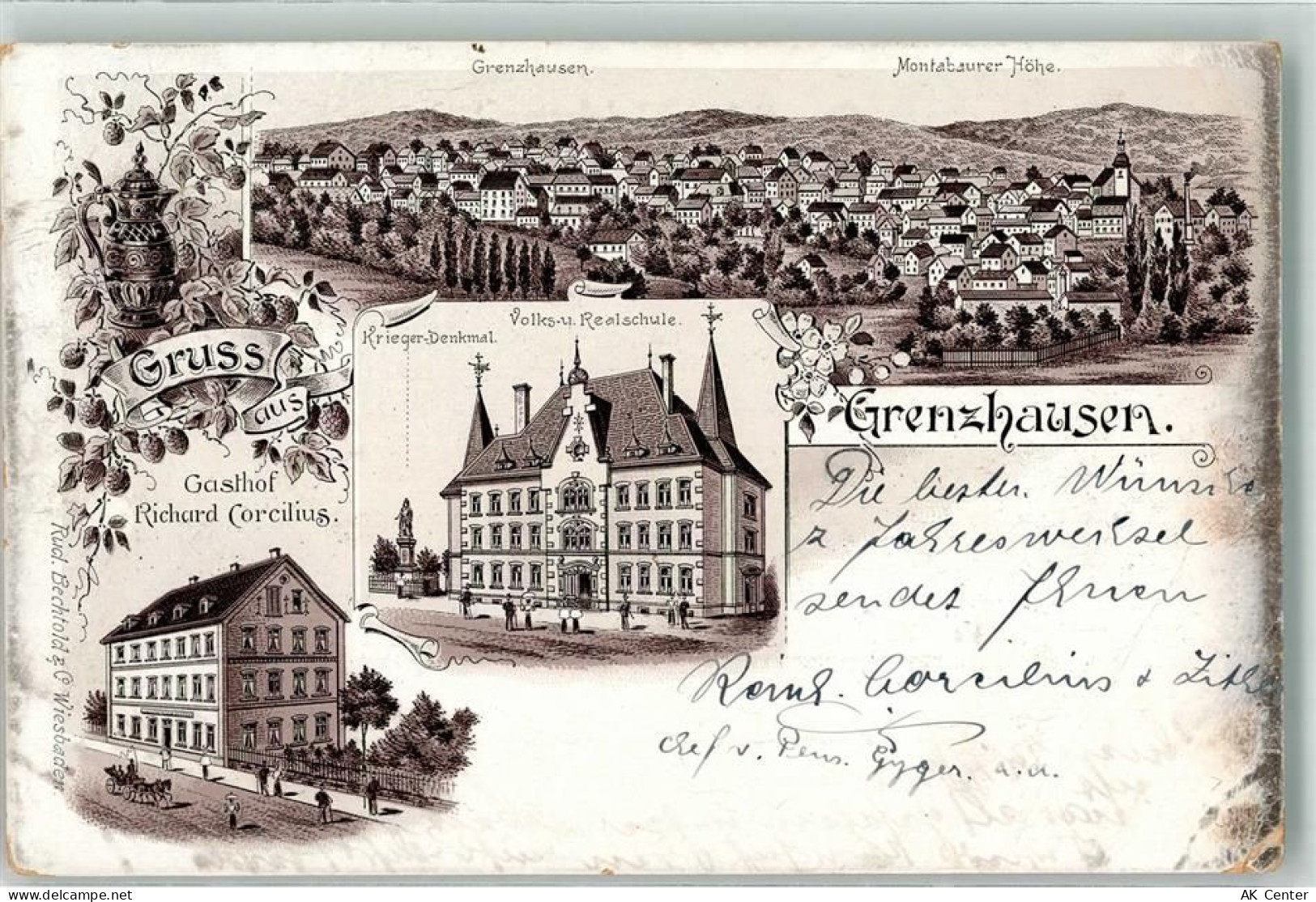 56203 W5410 Höhr-Grenzhausen Gebrauchsspuren Volks- und Realschule Krieg... - 13630845