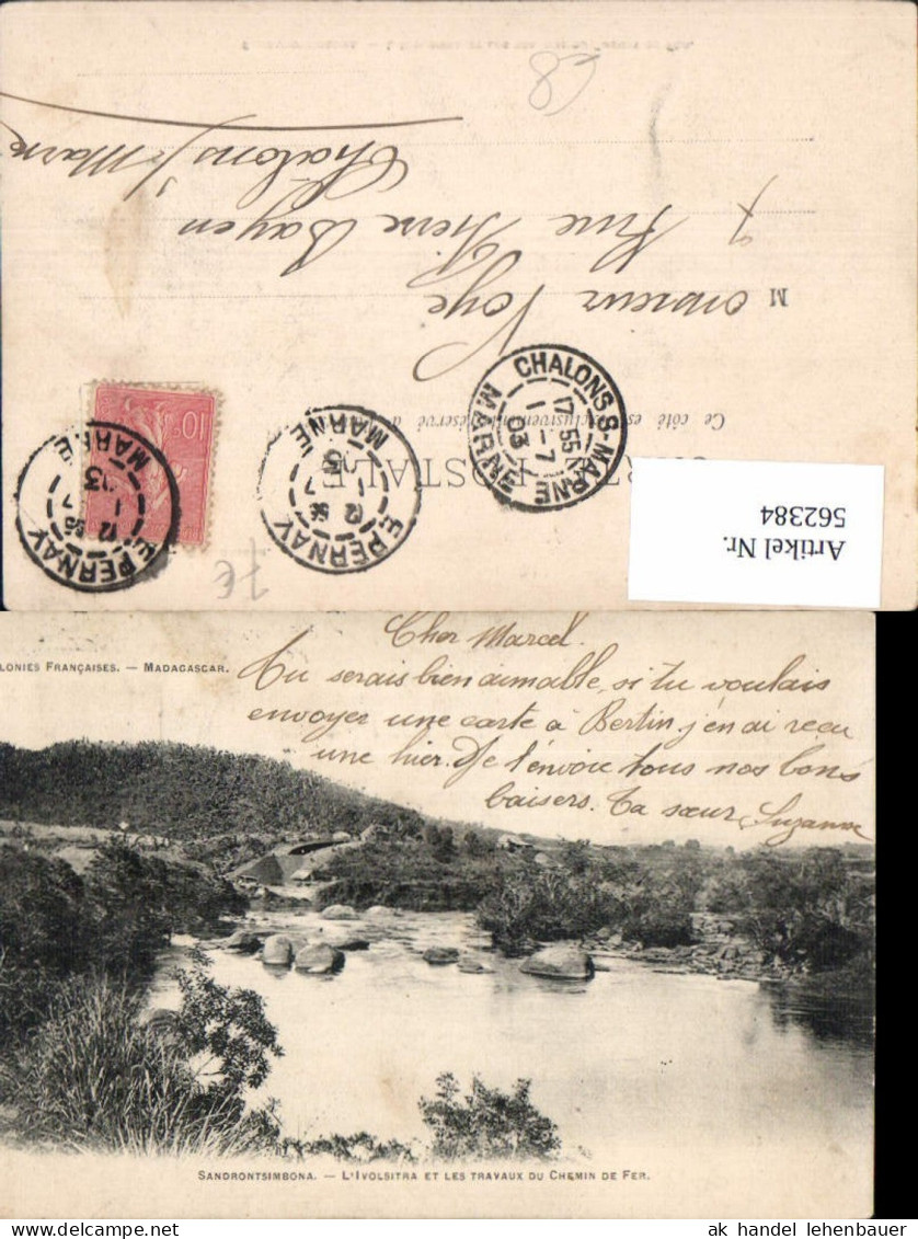 562384,Africa Colonies Francais Madagascar Madagaskar Sandrontsimbona Travaux