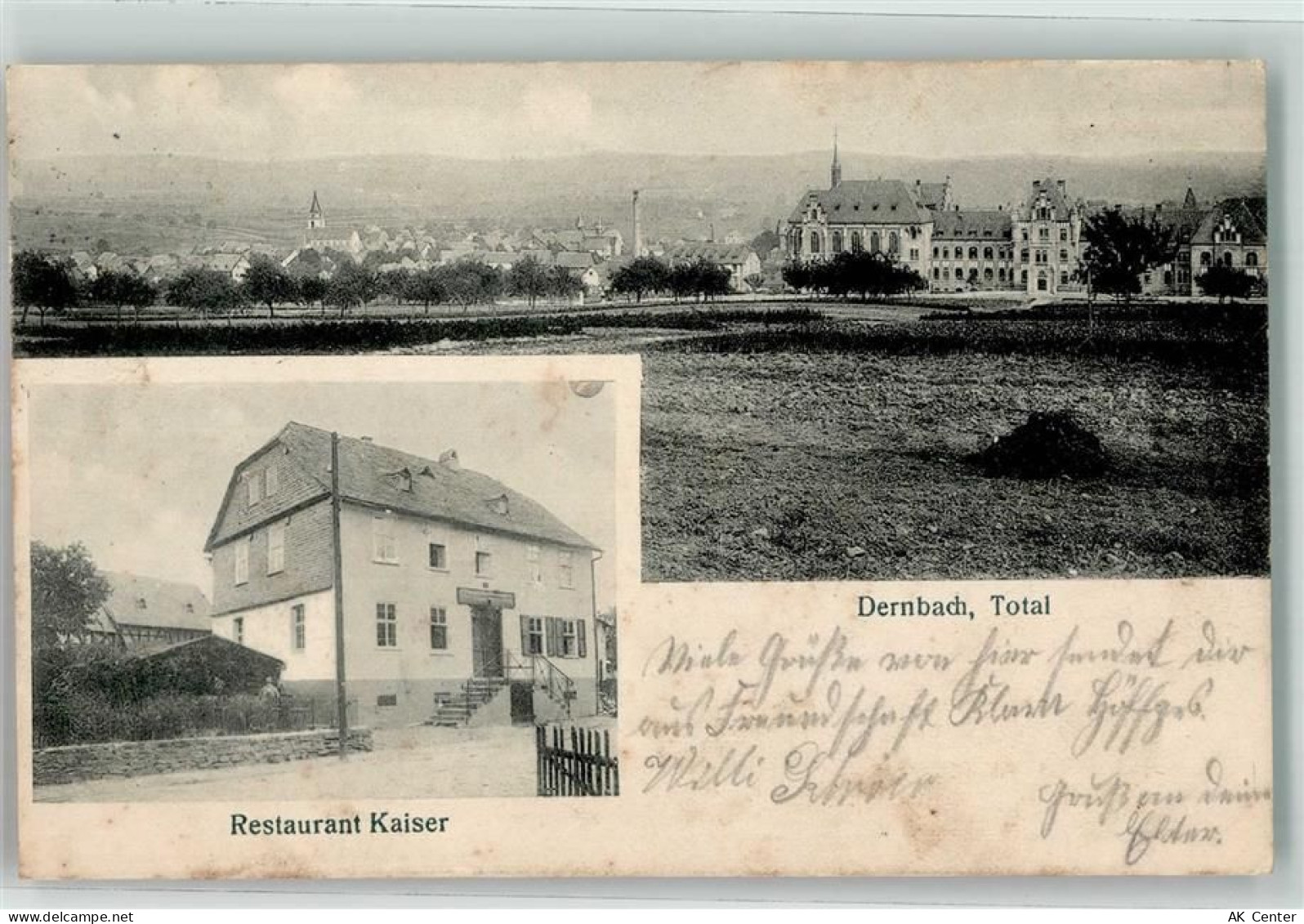 56307 W5419 Dernbach b Dierdorf - Gasthaus Kaiser Bahnpost Limburg Zg. 3... - 13509383