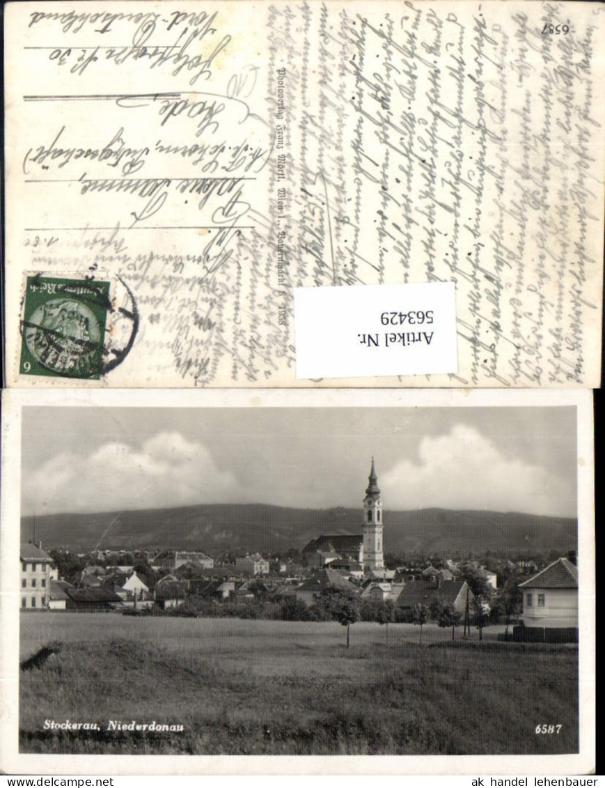 563429,Stockerau Teilansicht m. Kirche
