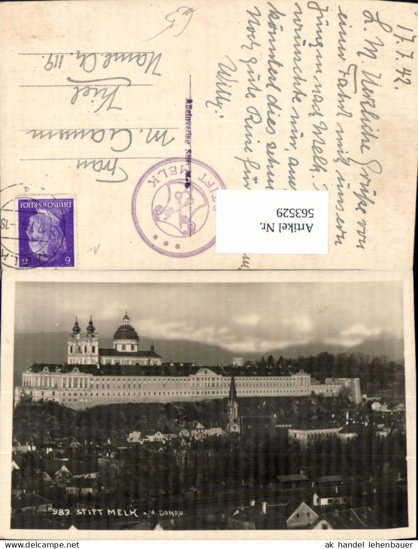 563529,Foto Ak Melk a. d. Donau Stift Melk