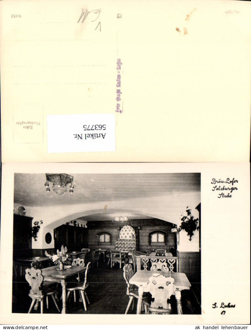 563775,Foto Ak Bräu-Lofer Salzburger Stube pub Foto Lukas Lofer