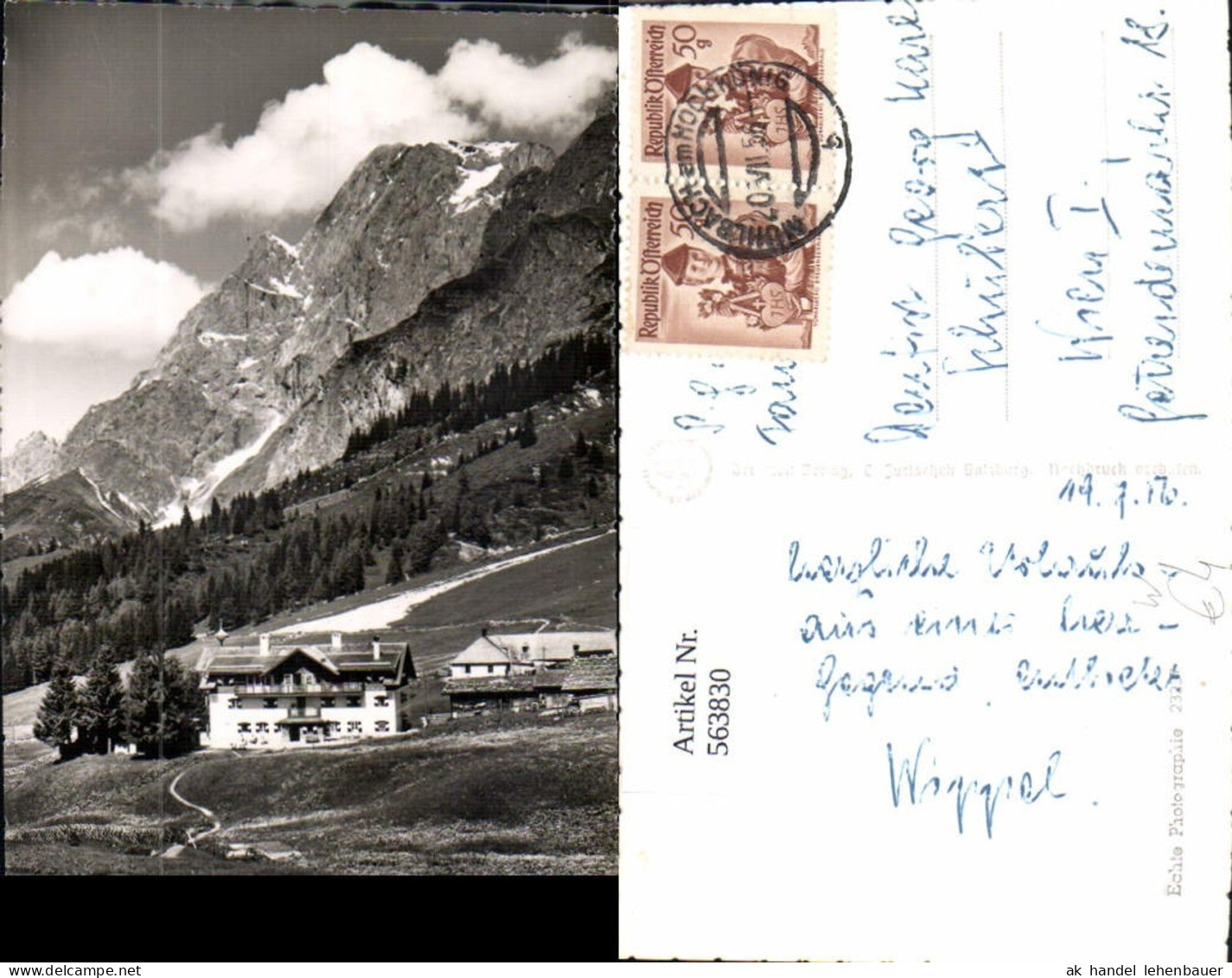 563830,Foto Ak Arthurhaus g. Hochkönig Mühlbach am Hochkönig