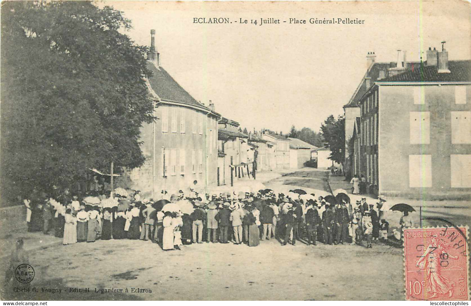 56627 - ECLARON BRAUCOURT SAINTE LIVIERE - LE 14 JUILLET / PLACE GENERAL PELLETIER