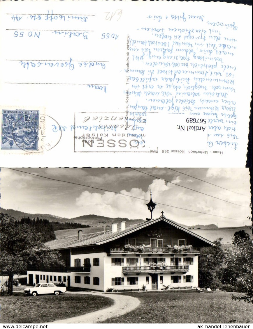 567689,Foto Ak K&ouml;ssen Haus Unterbach Auto