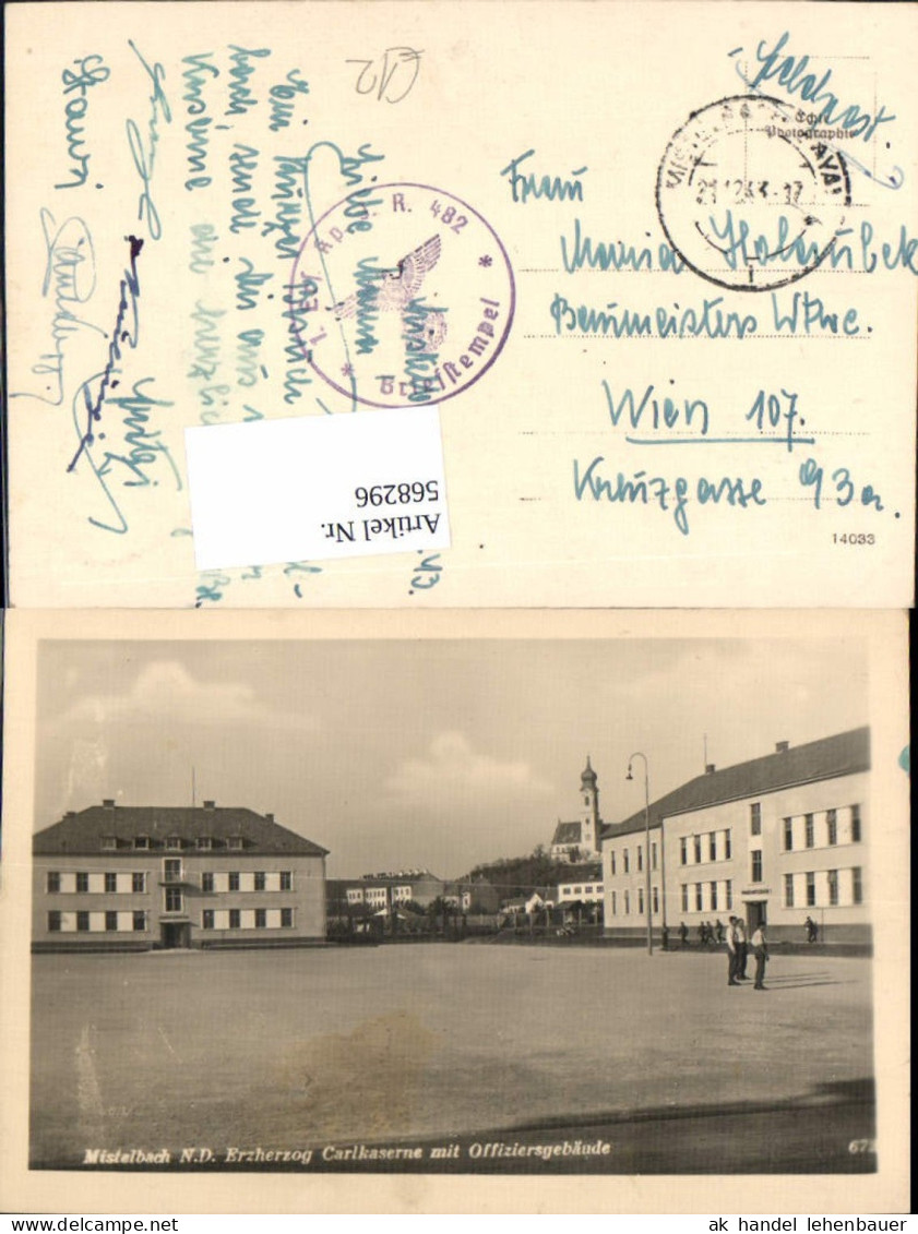 568296,Mistelbach Feldpost Carlskaserne Kaserne Feldpost