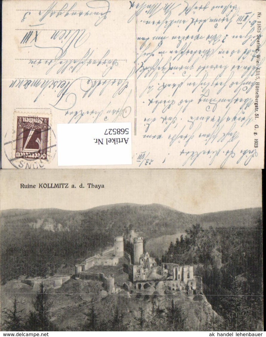 568527,Ruine Kollmitz an der Thaya b. Raabs an der Thaya