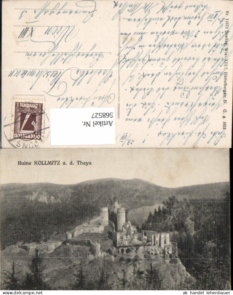 568527,Ruine Kollmitz an der Thaya b. Raabs an der Thaya