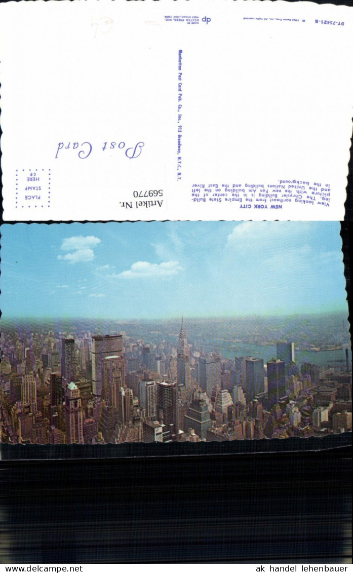 569770,USA New York City Chrysler Building Empire State Building Skyline