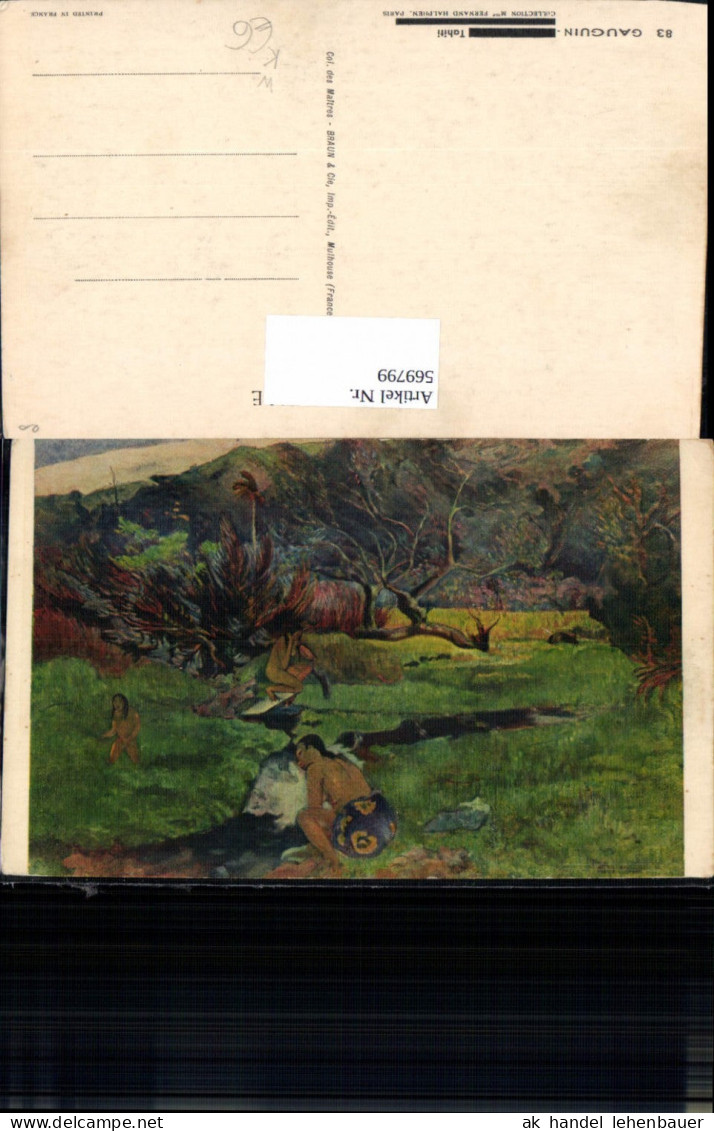 569799,Künstler Ak Gauguin Tahiti Französisch-Polynesien Polynesien