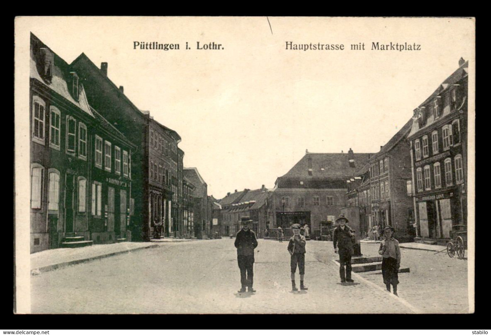 57 - PUTTELANGE - PUTTLINGEN - HAUPTSTRASSE MIT MARKTPLATZ