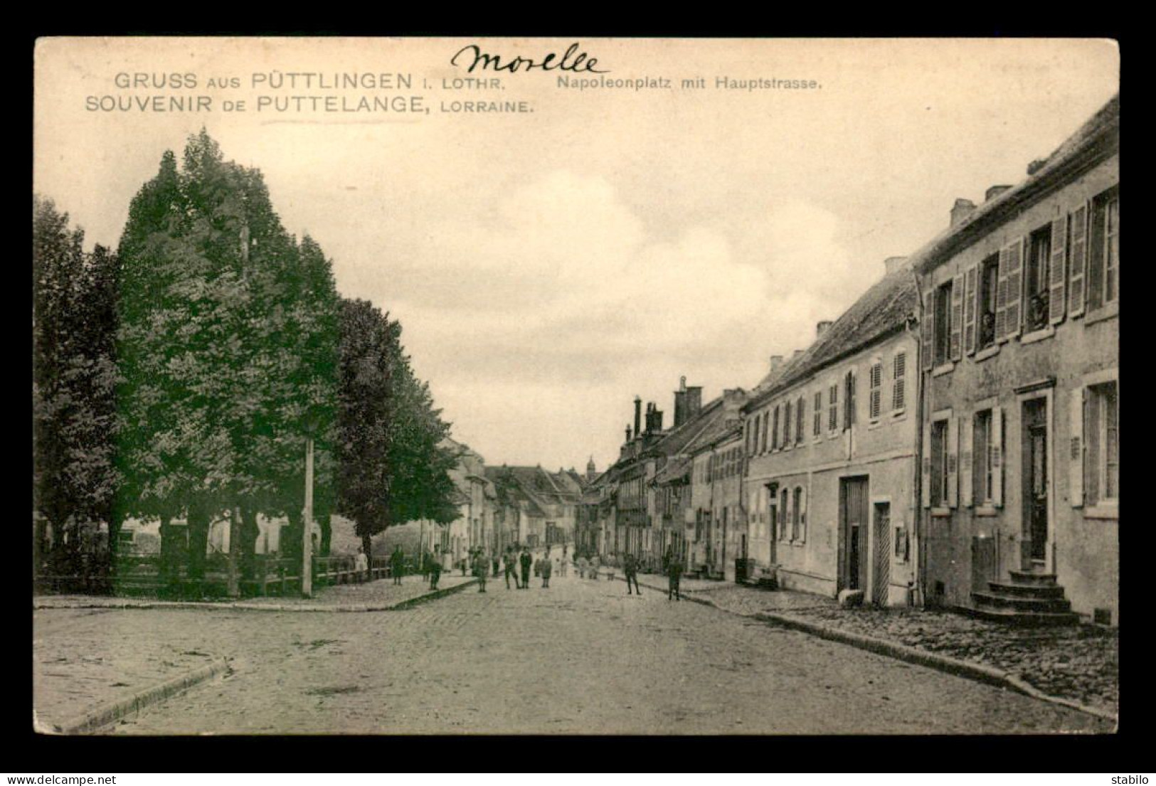 57 - PUTTELANGE - PUTTLINGEN - NAPOLEONPLATZ MIT HAUPTSTRASSE