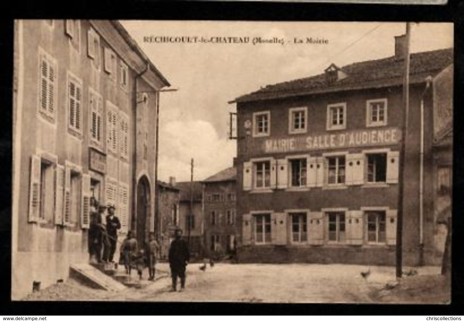 57 - RECHICOURT LE CHATEAU (Moselle) - La Mairie - Salle d'Audience