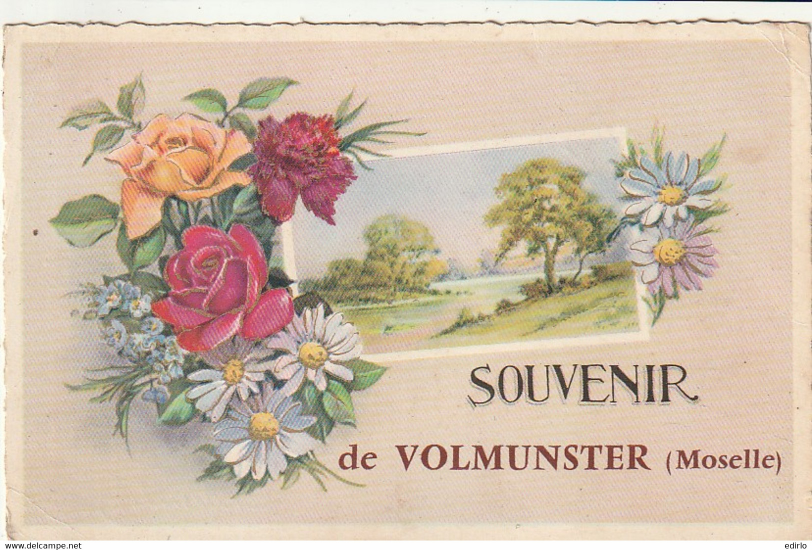 ***  57  ***  souvenir de Volmunster - timbrée TTB