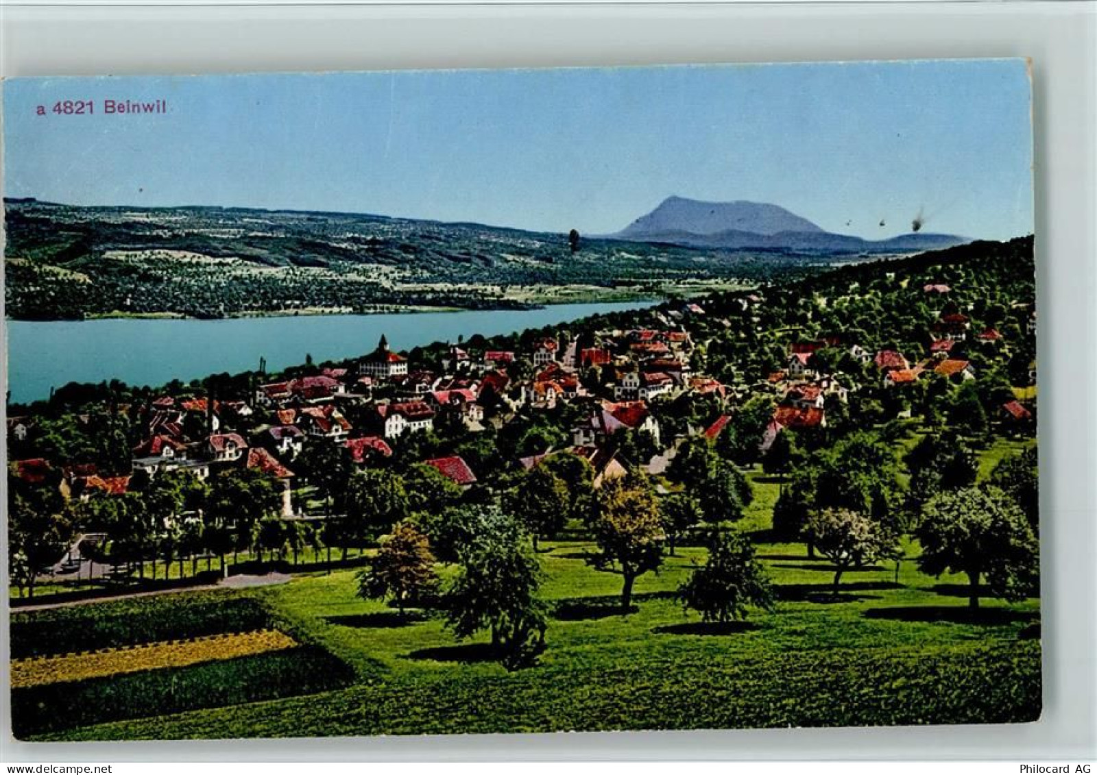 5712 Beinwil am See 1933 - Vue generale, gute Erhaltung AK - 13077826