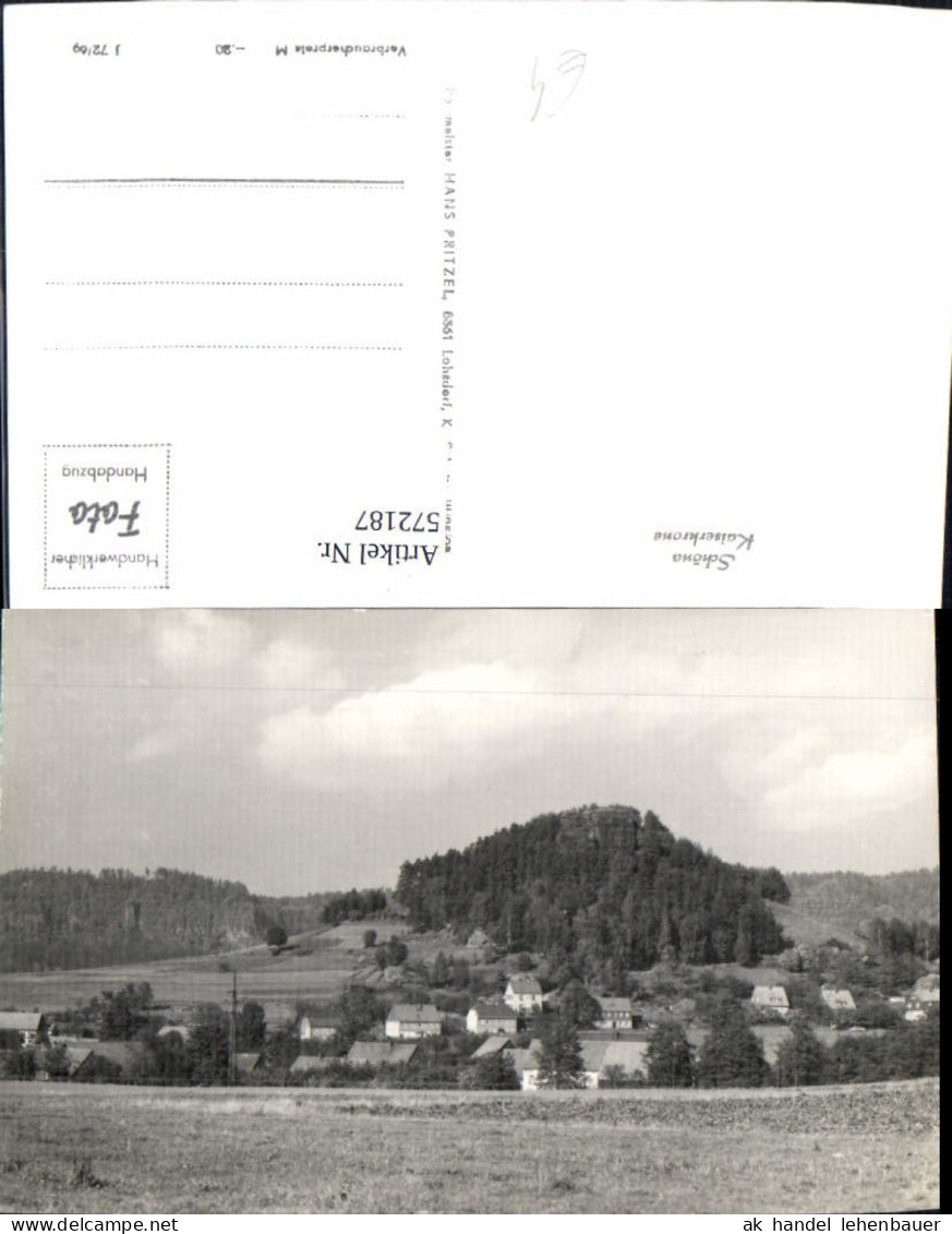 572187,Foto Ak Schöna Reinhardtsdorf-Schöna Kaiserkrone