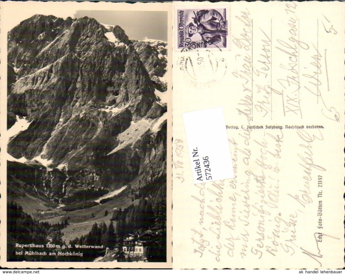 572436,Rupertihaus bei M&uuml;hlbach am Hochk&ouml;nig