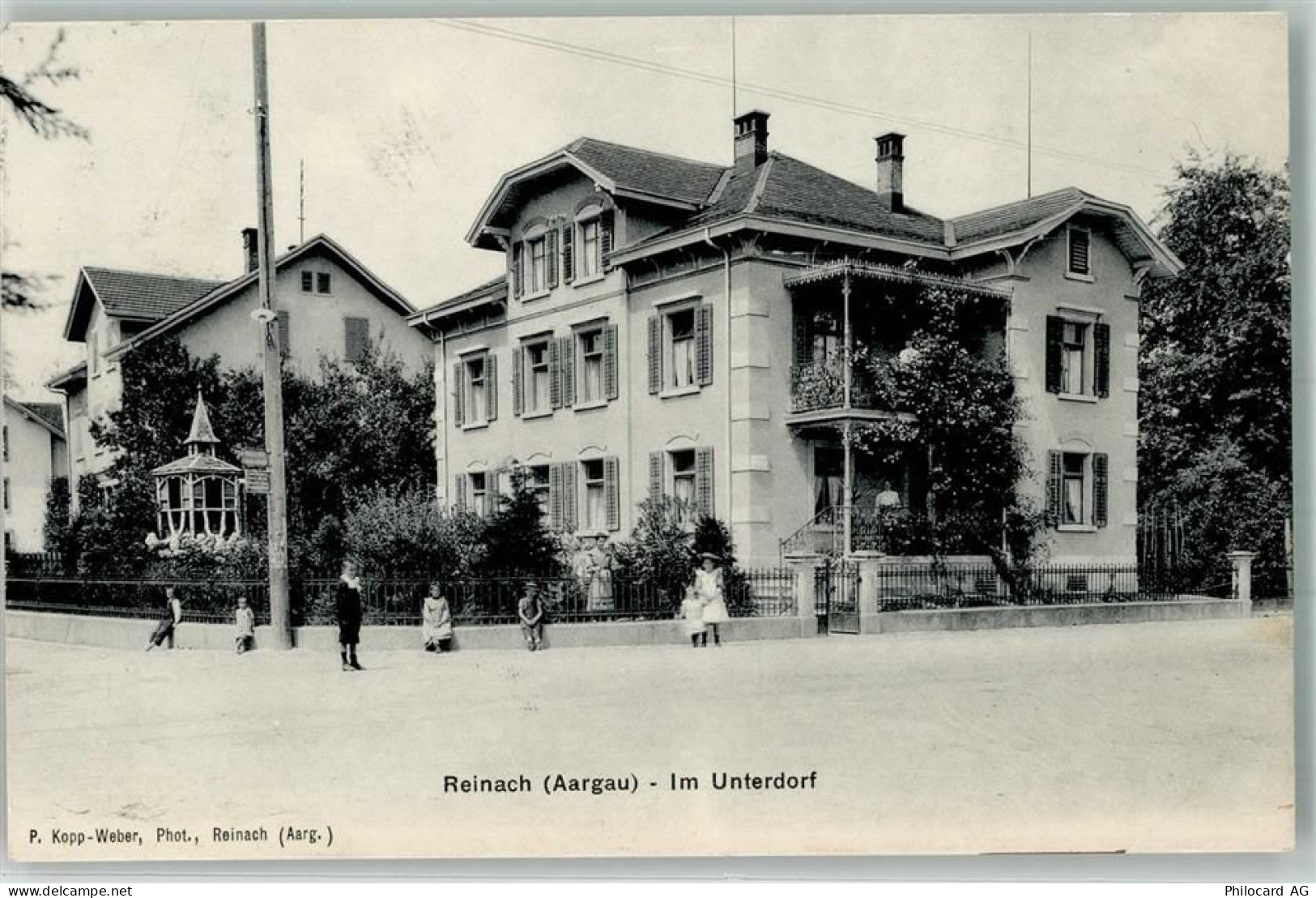 5734 Reinach AG 1911 Foto AK Im Unterdorf - 13552320