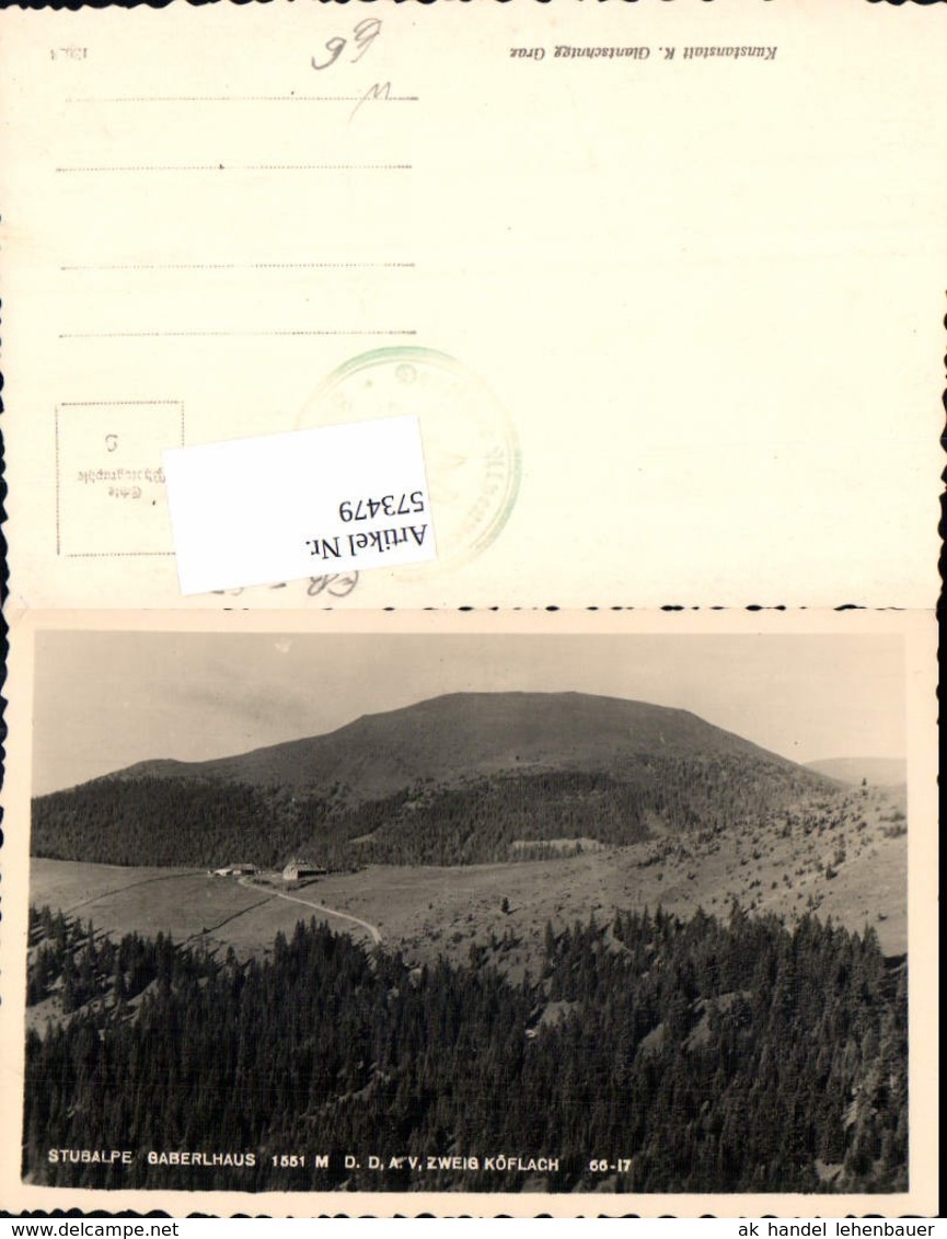 573479,Stubalpe Gaberlhaus Zweig K&ouml;flach bei K&ouml;flach