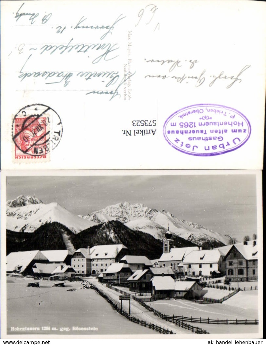 573523,Verlag Hohentauern B&ouml;senstein bei Trieben pub Max Mayer