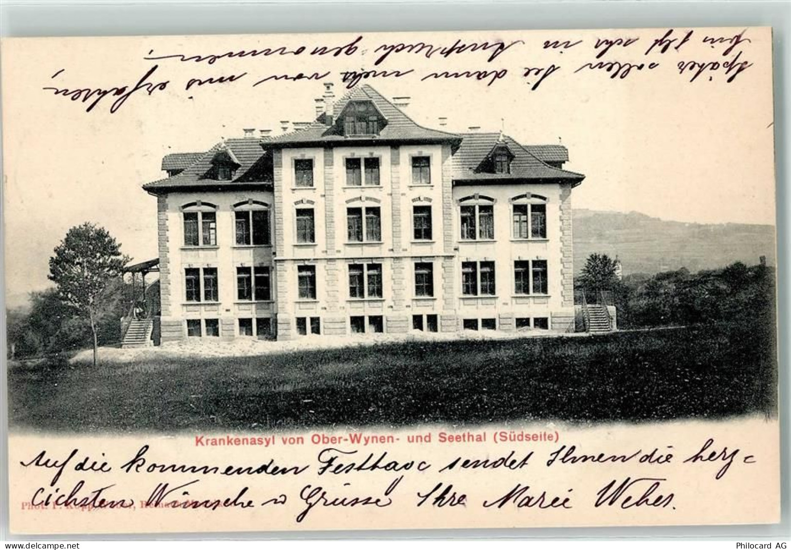 5737 Menziken 1905 - Krankenasyl Ober Wynen und Seetal Südseite - 10603349