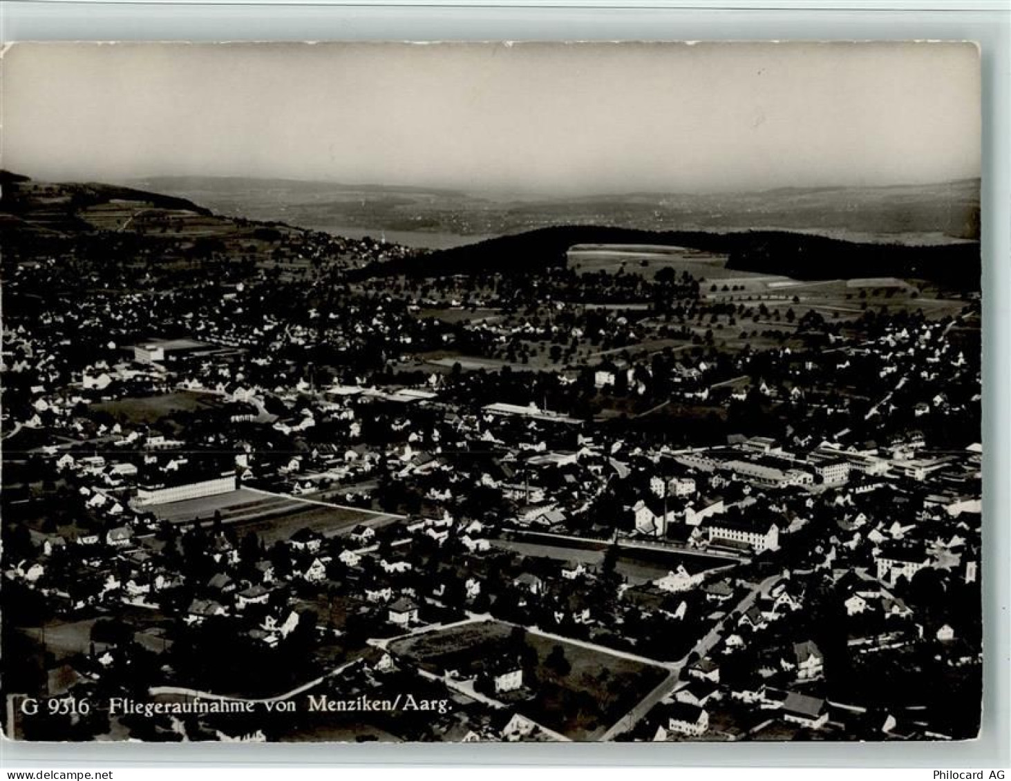 5737 Menziken 1950 Foto AK Lufbild Aero Union G 9316- gute Erhaltung AK... - 13077507