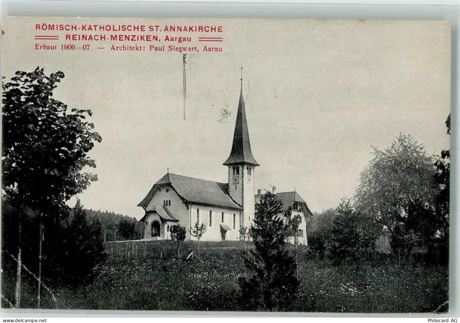 5737 Menziken Gebrauchsspuren St. Annakirche Architekt Siegwart - 39695657