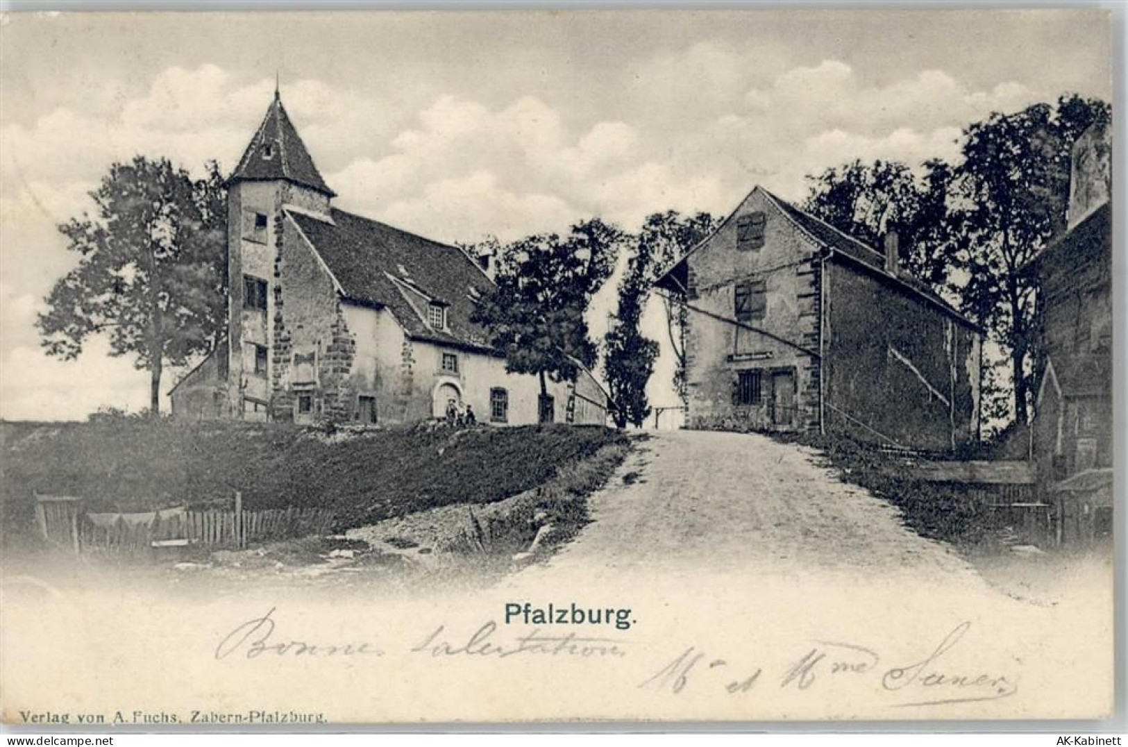 57370 Phalsbourg Pfalzburg 1903 Lithographie Kirche - 51677472
