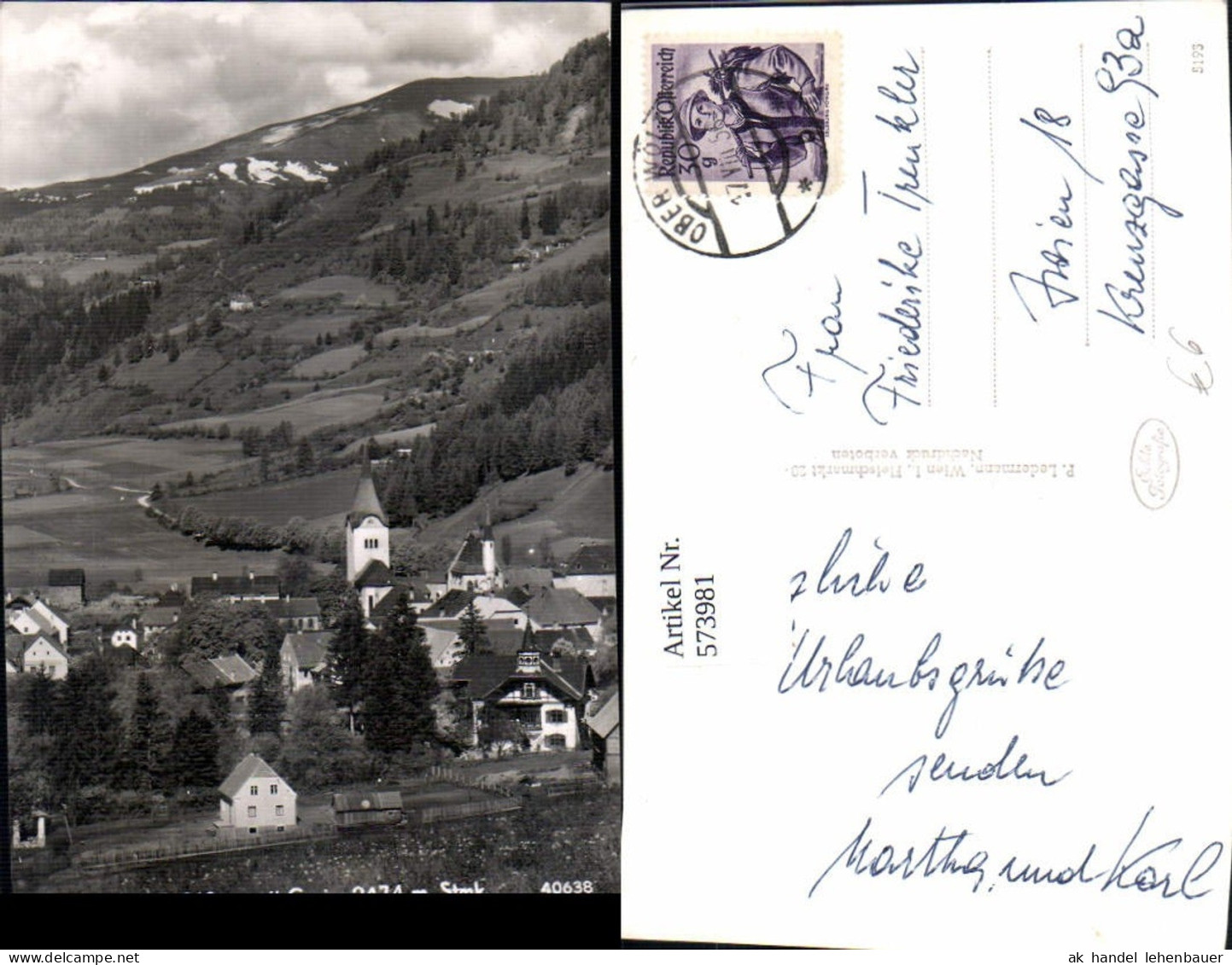 573981,Foto Ak Oberwölz m. Greim