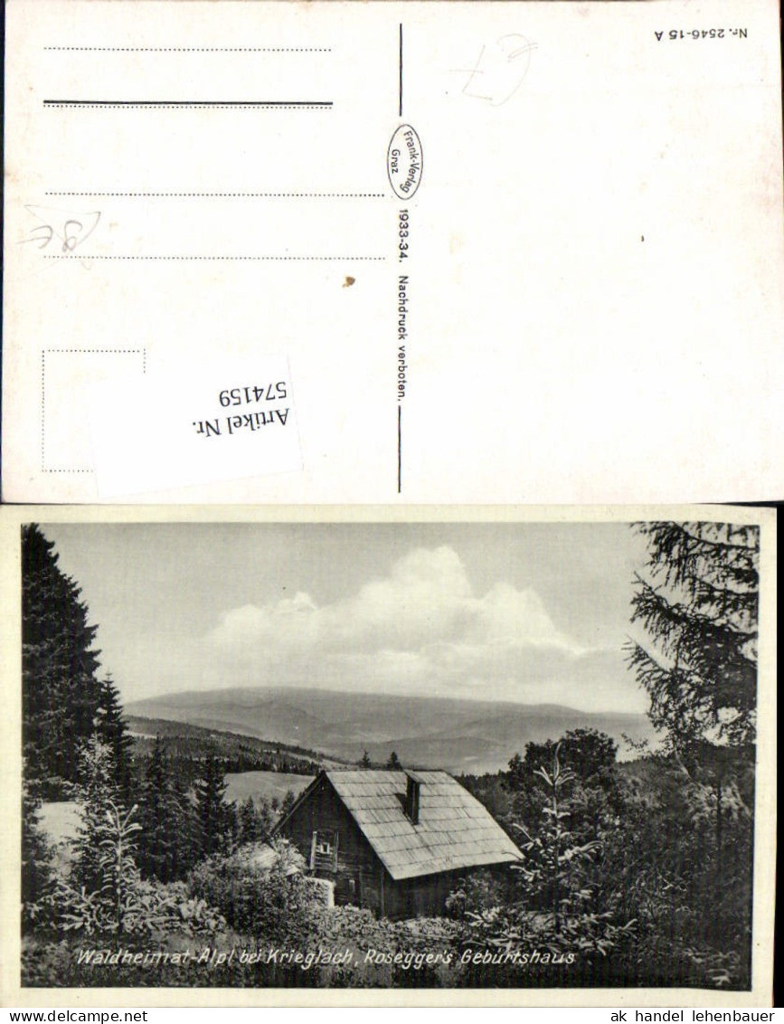 574159,Waldheimat Alpl bei Krieglach Rosegger Geburtshaus