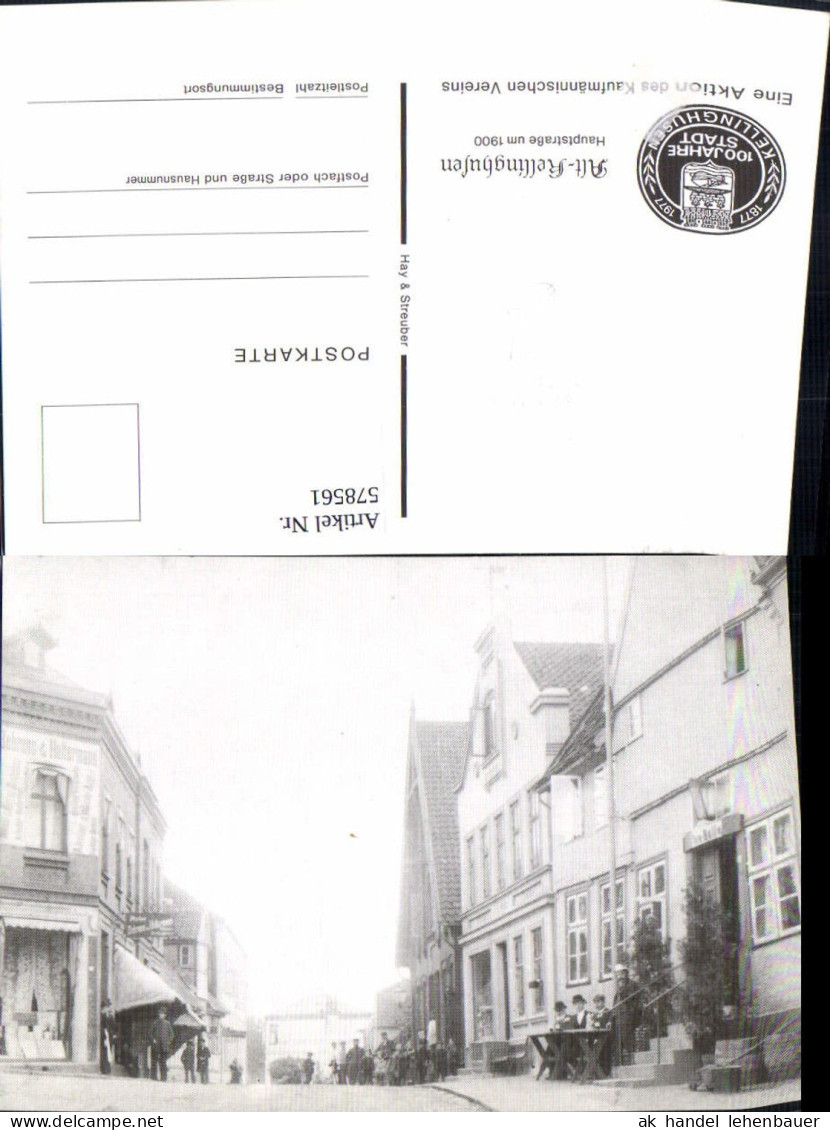 578561,Repro Kellinghusen Hauptstraße um 1900