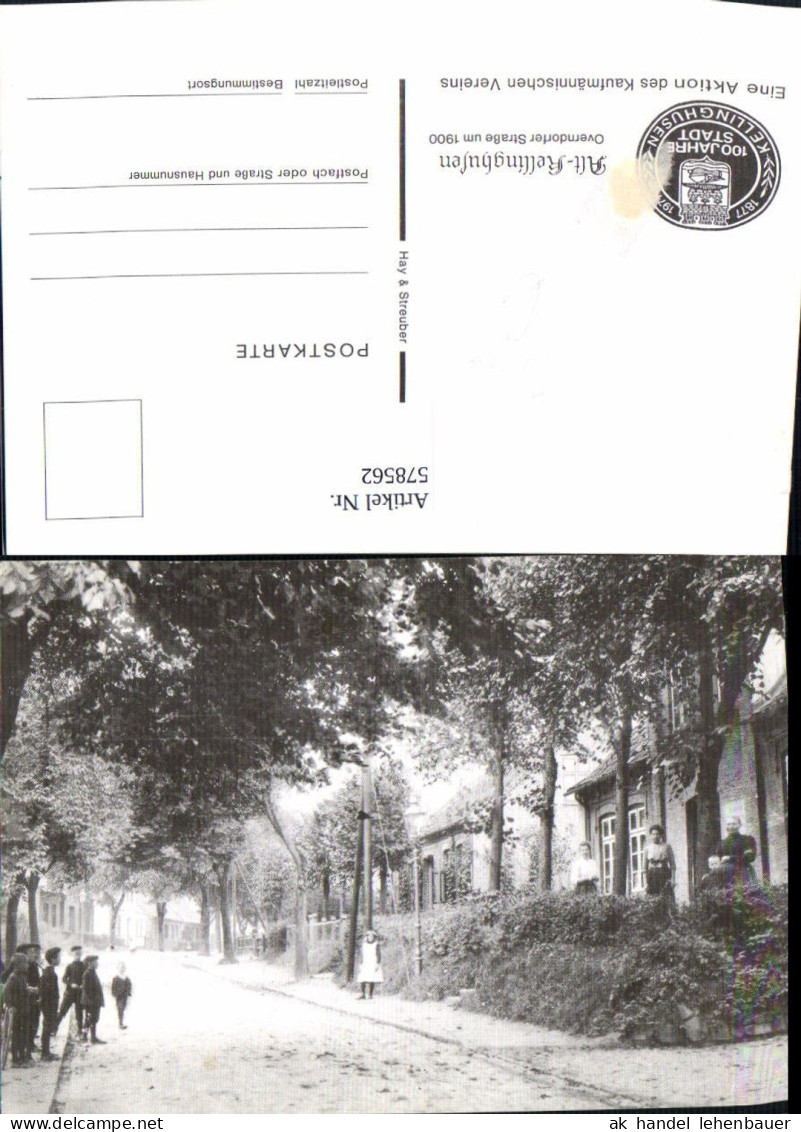 578562,Repro Kellinghusen Overdorfer Straße um 1900